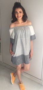 Kajal Aggarwal clicked during 'Do Lafzon Ki Kahani' Promotions