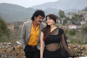 Upendra, Saloni Aswani stills from Brahmana Movie