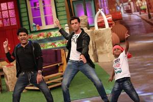 Hrithik Roshan, Kapil Sharma on the sets of The Kapil Sharma Show | Promote Mohenjo Daro