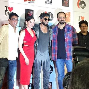 Tamannaah, Ranveer Singh and Rohit Shetty At Ranveer Ching Returns‬ Launch