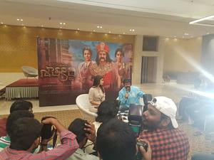 Nandamuri Balakrishna & Shriya Saran during the media interaction of film Gautamiputra Satakarni