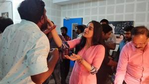 Regina at Mr.Chandramouli Shooting Spot Photos.