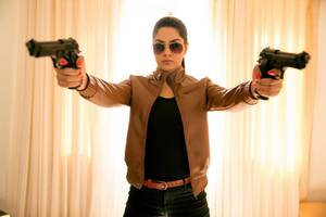 Stills form James Bond Telugu Movie Starring Sakshi Chowdary.
